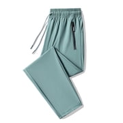 SRZYMJ Mens Athletic Fit Chinos Men's Casual Stretch Pants with Technology and Elastic Drawstring Waist for Comfort