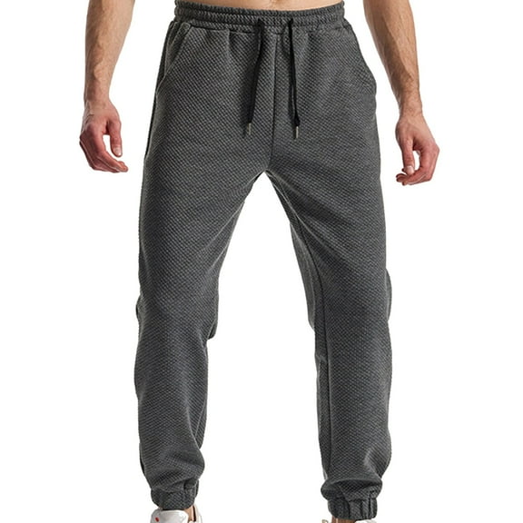 SRZYMJ Mens Casual Cargo Pants Workout Joggers Stretch Sweatpants Sport Trousers For Workout Running