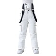 thumbnail image 1 of SRZYMJ Mens Cotton Work Pants Men's Solid Color Windproof Winter Outdoor Warm Thickened Double Shoulder Ski Sport Comfort Trousers with, 1 of 6