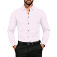 thumbnail image 1 of SRZYMJ Mens Dress Shirts Free Long Sleeve Button Down Shirts, 1 of 4