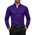 thumbnail image 1 of SRZYMJ Mens Dress Shirts Free Long Sleeve Button Down Shirts, 1 of 4