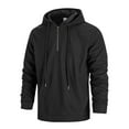 thumbnail image 1 of SRZYMJ Mens Hooded Sweatshirt Men's Spring Zipper Hooded Casual Sports Sweater Lightweight Athletic Pullover Jacket with Front Pockets for Outdoor Training, 1 of 4