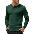 thumbnail image 1 of SRZYMJ Mens Long Sleeve Ribbed Knit Sweater Slim Fit Button Down Pullover Lightweight Fall Winter Collar, 1 of 4