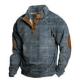 thumbnail image 1 of SRZYMJ Mens Pullover Sweatshirt Men's Loose Fit Plus Size Retro Casual Sports Long Sleeve Top for Autumn, 1 of 3