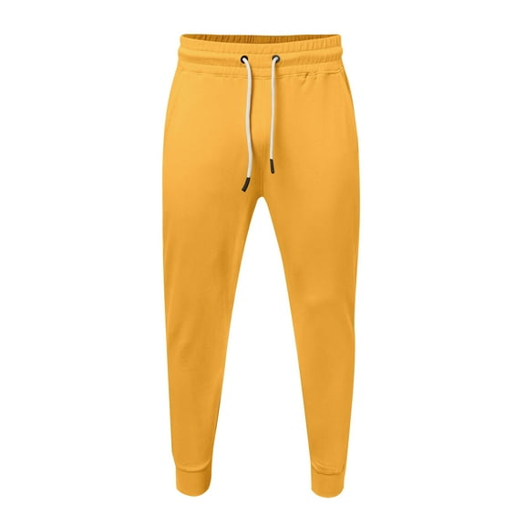 SRZYMJ Mens Stretch Joggers Japanese Retro Men's Casual Athletic Sweatpants with Adjustable Leg and Comfortable Drawstring Waist for Modern