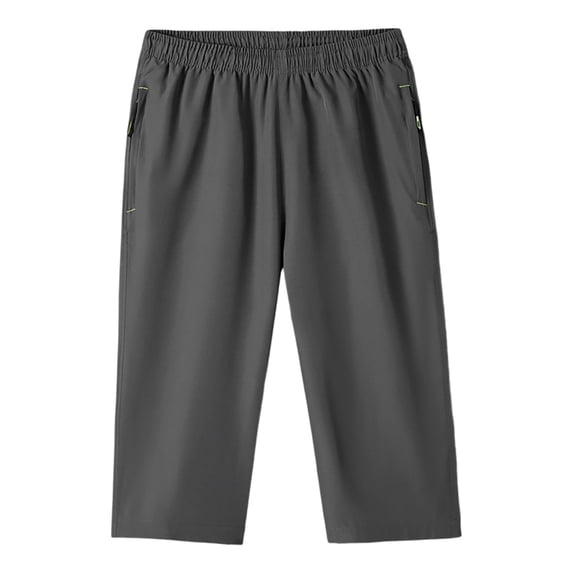 SRZYMJ Mens Sweatpants Athletic Track Pants Joggers Running Workout Casual Cropped Trousers Lightweight Breathable Elastic Loose