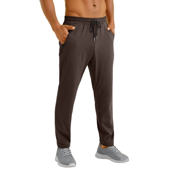 SRZYMJ Mens Sweatpants Joggers Athletic Pants Athletic Casual Trousers with Fabric and Secure Zipper Pockets