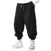 SRZYMJ Mens Winter Pants Mens Casual Sports Pants with Woven Pocket and Leather Label for Everyday