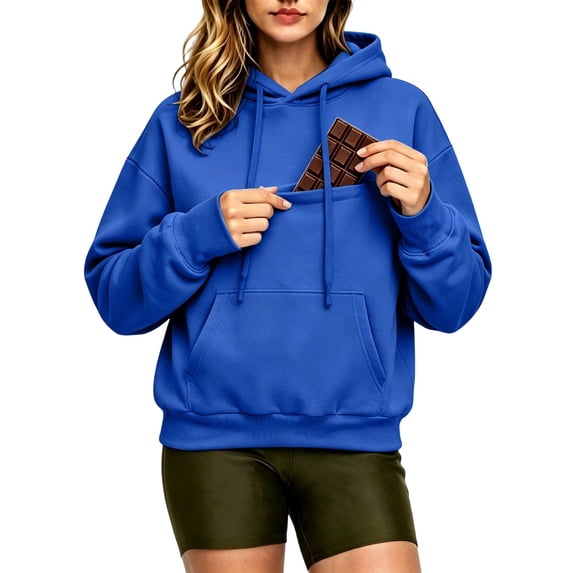 SRZYMJ Movie Snack Hoodie for Men Women Oversized Sweatshirt With Built In For All Kinds of Snacks for Daily Wear Party