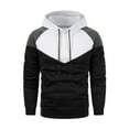 thumbnail image 1 of SRZYMJ Oversized Men's Hoodie Men Color Blocked Drawstring Hooded Sweatshirt Casual Business Fashion Pullover with Comfortable Loose Fit for, 1 of 3
