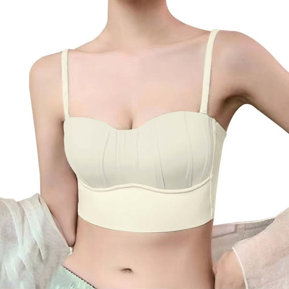 SRZYMJ Push up Bra for Women Thin Padded Removable Seamless Full Coverage Bras for Women Adjustable Underwire Lingerie Solid Color Comfort Support