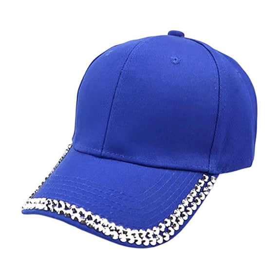 SRZYMJ Rhinestone Baseball Cap Bling Stylish Baseball Caps for Women Adjustable Simple Hat Casual Travel Sun Hats 2026