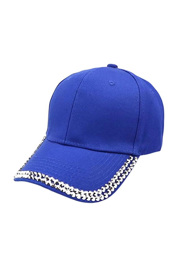Rhinestone Baseball Cap Bling Stylish Baseball Caps for Women Adjustable Simple Hat Casual Travel Sun Hats 2026