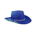 thumbnail image 1 of SRZYMJ Rhinestone Cowboy Hat with Diamond Fringe CowHat for Cosplay Wedding, 1 of 3