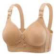 thumbnail image 1 of SRZYMJ Strapless Bra Ladies Jacquard Breathable Comfortable Wireless Thin Cup Back Closure Non Side Adjustable Support Bra, 1 of 4