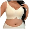 thumbnail image 1 of SRZYMJ Strapless Bra Plus Size Seamless Jelly Bra Wireless Comfort Support for Full Figure Women Full Bust, 1 of 9