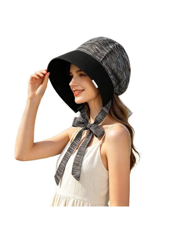 Sun Visor Hats Women Large Brim Summer UV Protection Beach Cap