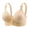 thumbnail image 1 of SRZYMJ Tank Style Bra for Women Elderly Women's Front Closure Bra Plus Size Full Coverage Support Wireless Comfort Soft Seamless Tanks Top Undergarment for Seniors, 1 of 5