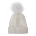 thumbnail image 1 of SRZYMJ Toddler Beanie Satin Lined Baby Boys Girls Winter Hats Pom Pom Beanies for Kids, 1 of 4