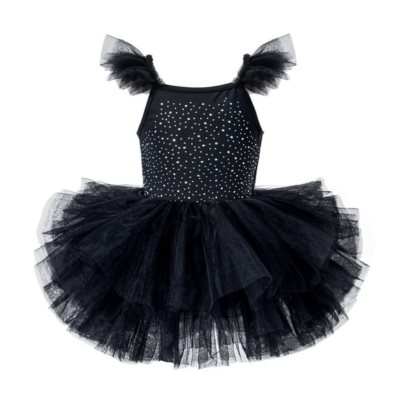 SRZYMJ Toddler Girl Dance Leotards Sleeveless Tulle Ballet Tutu Dress Ballerina for Birthday