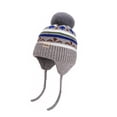 thumbnail image 1 of SRZYMJ Toddler Winter Hat Knit Earflap Beanie Pom Cap for Boys Girls Pom Top, Earflap Coverage, 1 of 6