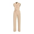 thumbnail image 1 of SRZYMJ Versatile Solid Color Fashionable And Womens Sleeveless Slim Wide Leg Jumpsuit For Plus Size Comfort Elegant Design, 1 of 4