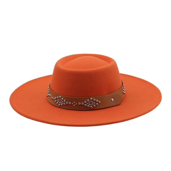 SRZYMJ Western Cowboy Hat for Men Women Wide Brim Suede Cattleman Cowgirl Hats