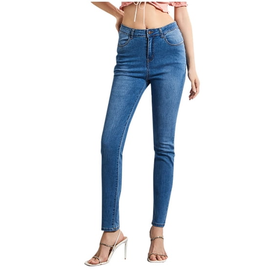 SRZYMJ Wide-Leg Denim Jeans Women Women's Slim Fit High Waist Stretch Denim Pants Bootcut Leg Style Comfortable