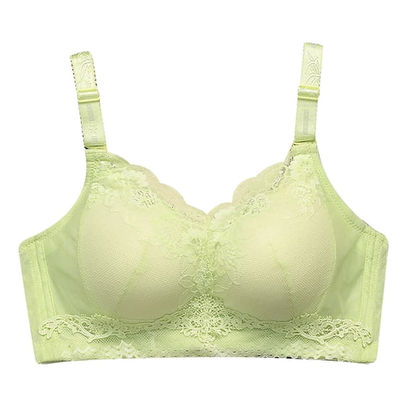 SRZYMJ Women Cotton Bra Wireless Lace Push Up Bra for Women Comfortable Supportive Everyday Elegant Design
