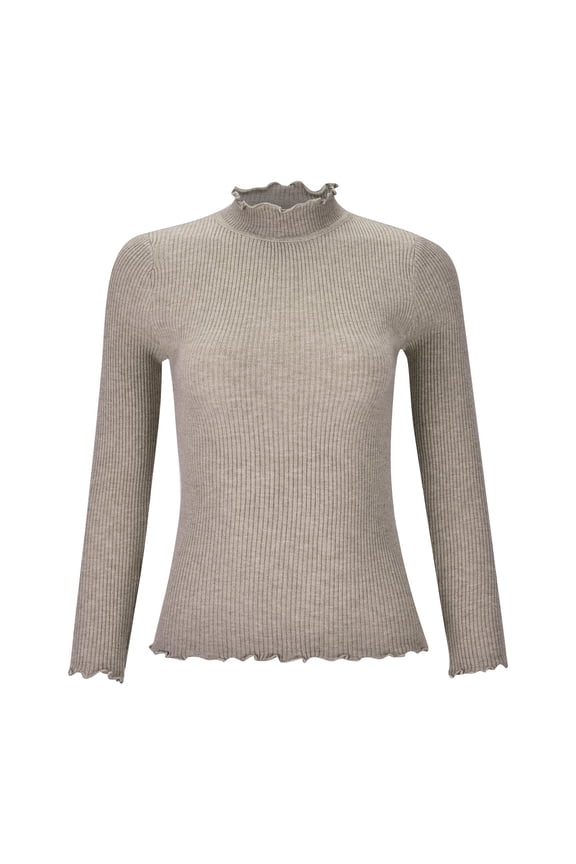 Women Half Turtleneck Layered Pullover Sweater Warm Knitted Top for Fall and Winter Season Comfortable Casual Fashion Outfit