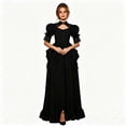 thumbnail image 1 of SRZYMJ Women Victorian Dress Steampunk Renaissance Gothic Long Dresses Halloween L, 1 of 6