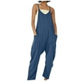 thumbnail image 1 of SRZYMJ Women's Jumpsuit with Pockets Women's Fashionable Loose Overalls Featuring Spacious Pockets for Everyday Wear and, 1 of 5