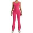 thumbnail image 1 of SRZYMJ Women's Sleeveless Jumpsuit for Yoga Fitness and Casual Wear with Flare Leg Design in Versatile Plus Size Romper, 1 of 5