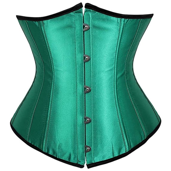 SRZYMJ Womens Bustier Corset Top Plus Size Satin Waist Cincher Overbust Bustiers
