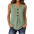 thumbnail image 1 of SRZYMJ Womens Cropped Sweater Vest Round Neck Sleeveless Button Up Cardigan Casual Knit Tank Tops, 1 of 4