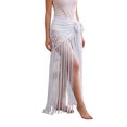 thumbnail image 1 of SRZYMJ Womens Lace Fringe Belly Dance Scarf Wrap Skirt Tribal Performance for Halloween Party One Size, 1 of 4
