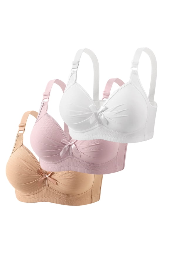 Womens Sports Bra Elegant Bow Detailed Full Coverage Underwire Bra For Women Comfortable Support Everyday Wear T Shirt Lingerie Seamless Soft