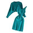 thumbnail image 1 of SRZYMJ Womens Sweater Sets Winter Cable Knit 2 Piece Outfits Sweater Skirt Set, 1 of 5