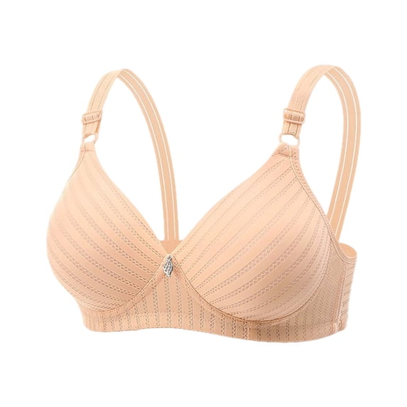 SRZYMJ Womens Wireless Bra Seamless Underwire Full Cup Bra for Comfort and Support with Smooth