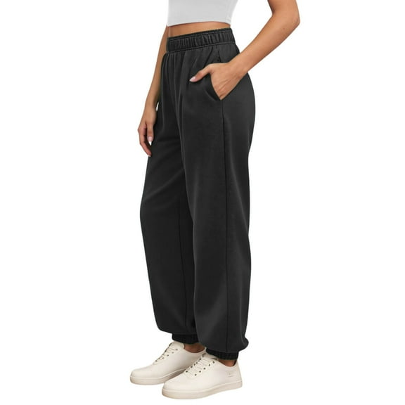 SRZYMJ Yoga Pants Women Wide Leg Pants High Waist Casual Pants Loose Fit Comfortable Athletic Wear With Pockets Drawstring and Elastic Waistband