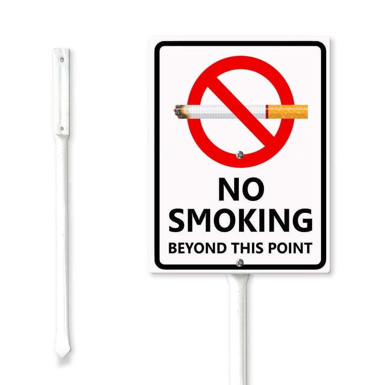 SRongmao No Smoking Beyond This Point Yard Sign with Stake 7x8.8inch ...