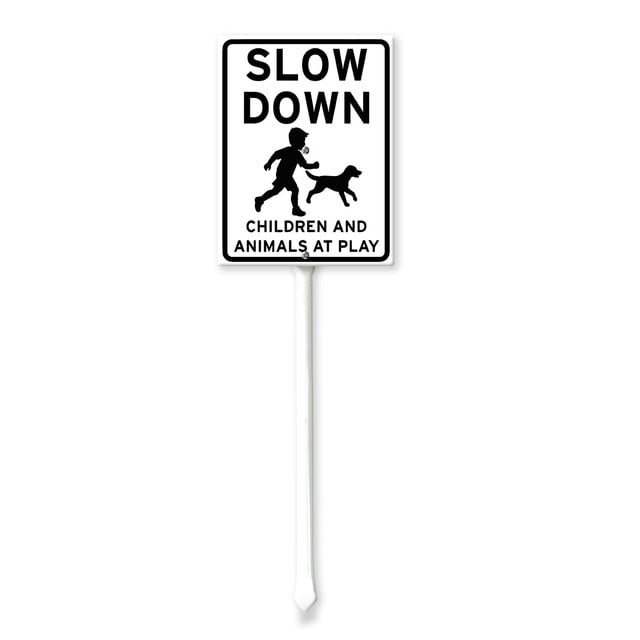 SignMission 12 X 18 In. Slow Children At Play Aluminum Sign - Kids Driving Traffic Speed Limit - Foto 2