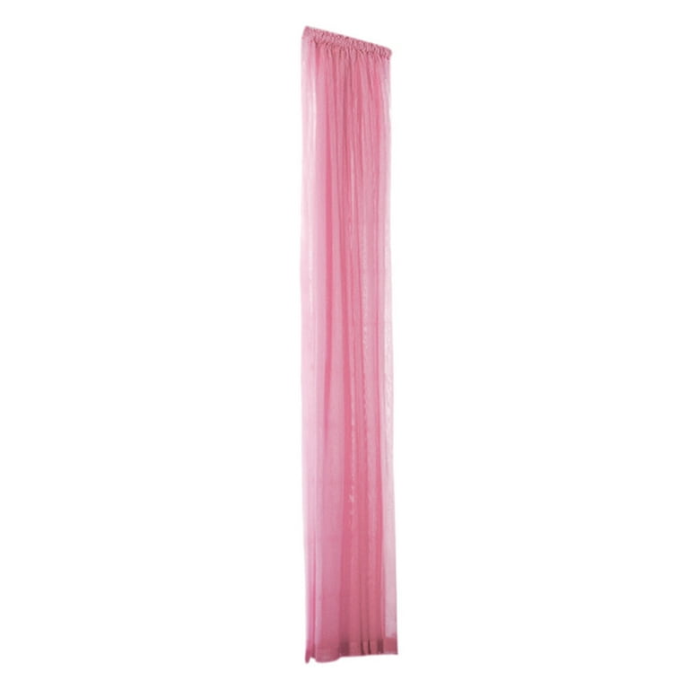 SRstrat 1PCS Front Door Sheer Curtain,Pure Color Tulle Door Window Curtain  Drape Panel Sheer Scarf Valances Privacy Semitransparent Voile French Door 