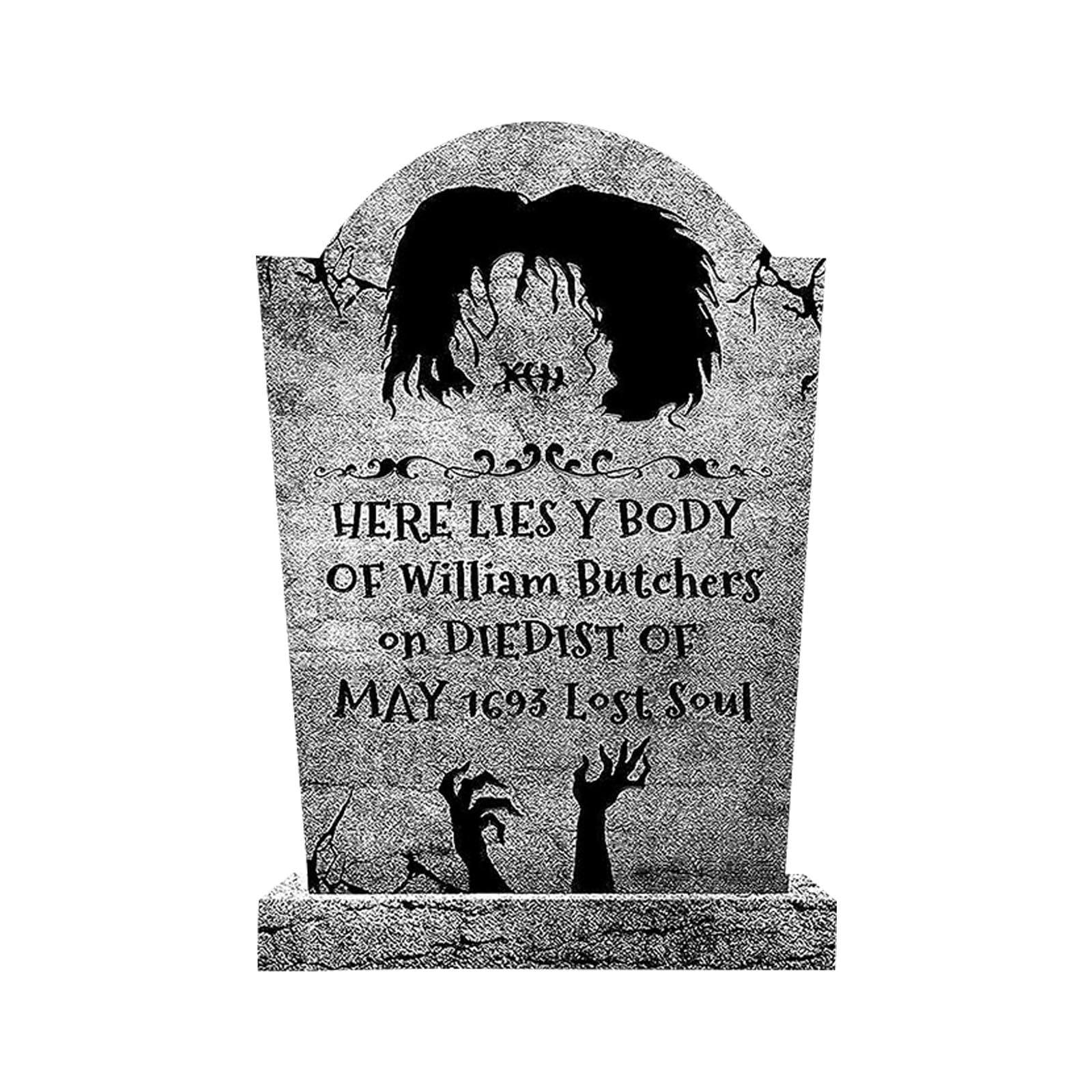 SRstrat Halloween Tombstones Decorations,Graveyard Tombstones for