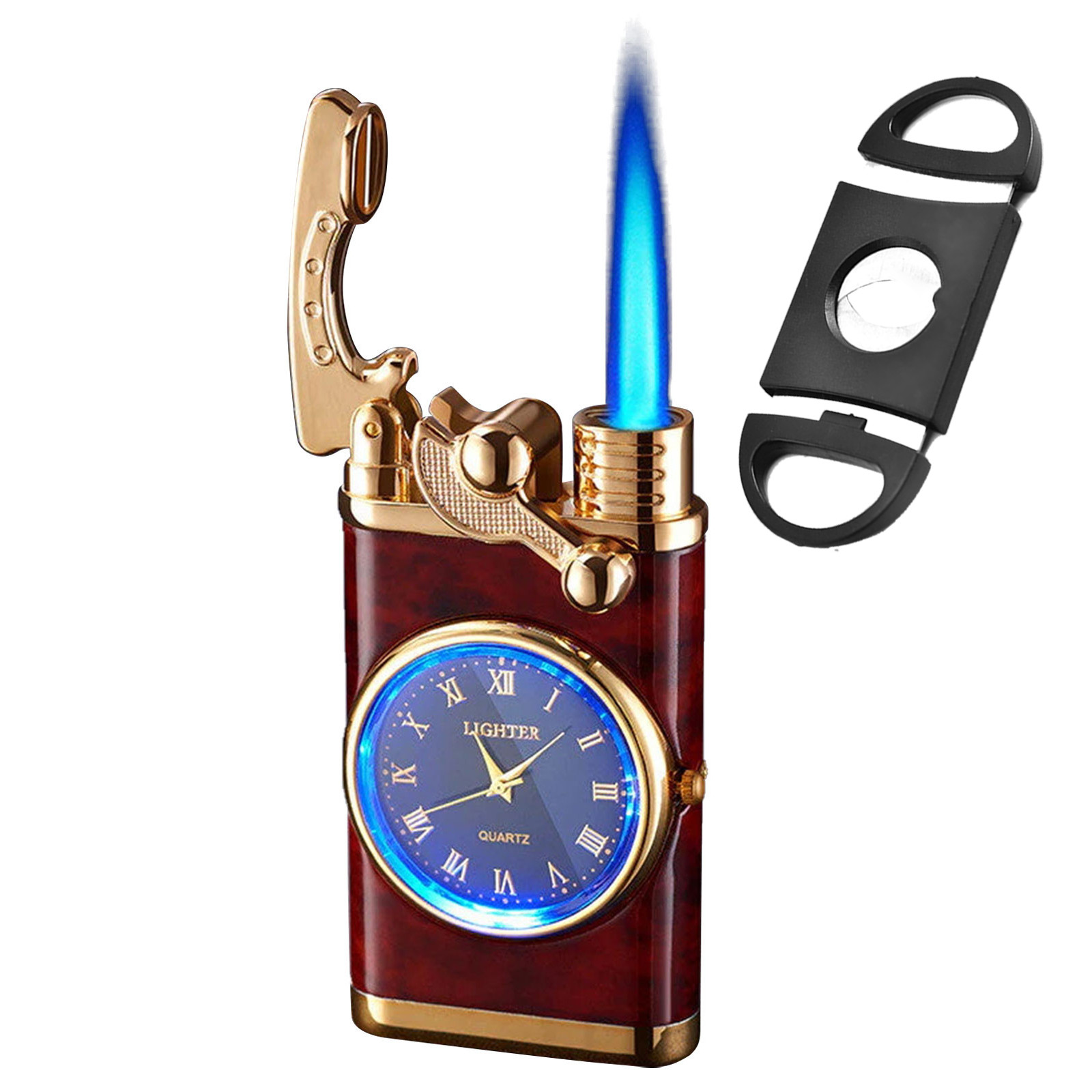 SRstrat Lighter, Car Shape Cool Novelty Lighter, Red Flame Refillable Butane Lighter Adjustable