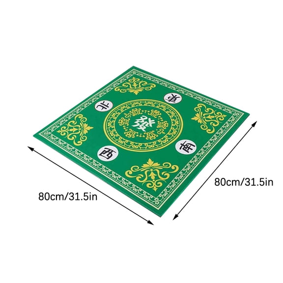 SRstrat Mahjong Mat,Mahjong Table Cover,Mahjong Table Mat,Anti Slip Noise Reduction Mah Jong Table Cover(31.5 X 31.5 Inches)