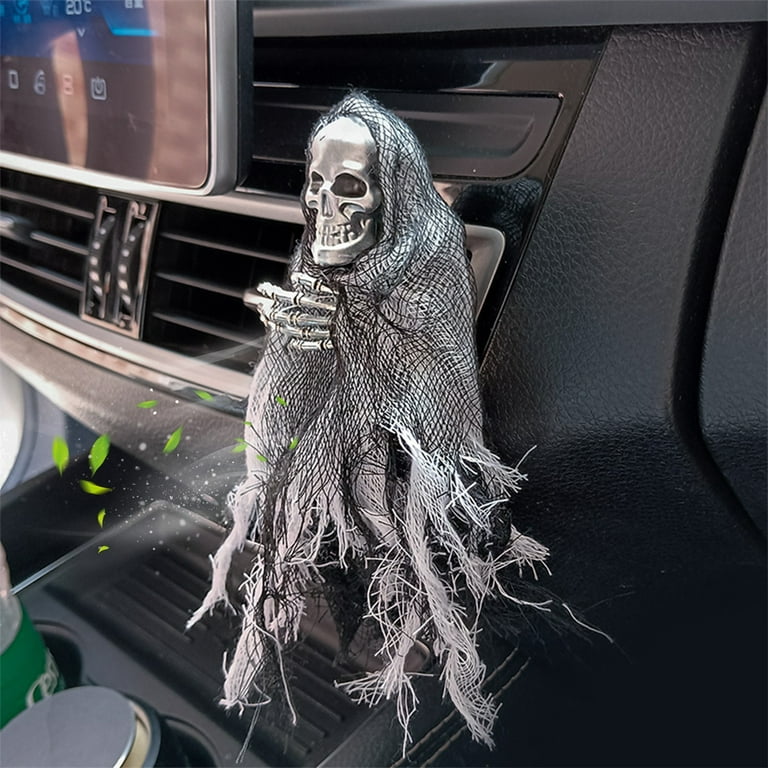 SRstrat Skull Car Accessories,Skull Air Freshener Car, Car Skull Decor,  Hippie Car Accessories, Car Decorations, Skull Car Aromatherapy Halloween  Gift Car Outlet Solid Perfume Interior Decoration 
