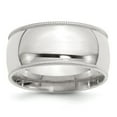 thumbnail image 1 of SS 10mm Comfort Fit Milgrain Size 10.5 Band in Sterling Silver, 1 of 2