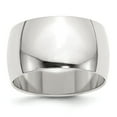 thumbnail image 1 of SS 12mm Half Round Size 11 Band in Sterling Silver, 1 of 2