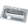 thumbnail image 1 of Celebrity ADA Top Mount Stainless Steel 25 in. x 21-1/4 in. x 5.375 in. 3-Hole Single Bowl Kitchen Sink, 1 of 2